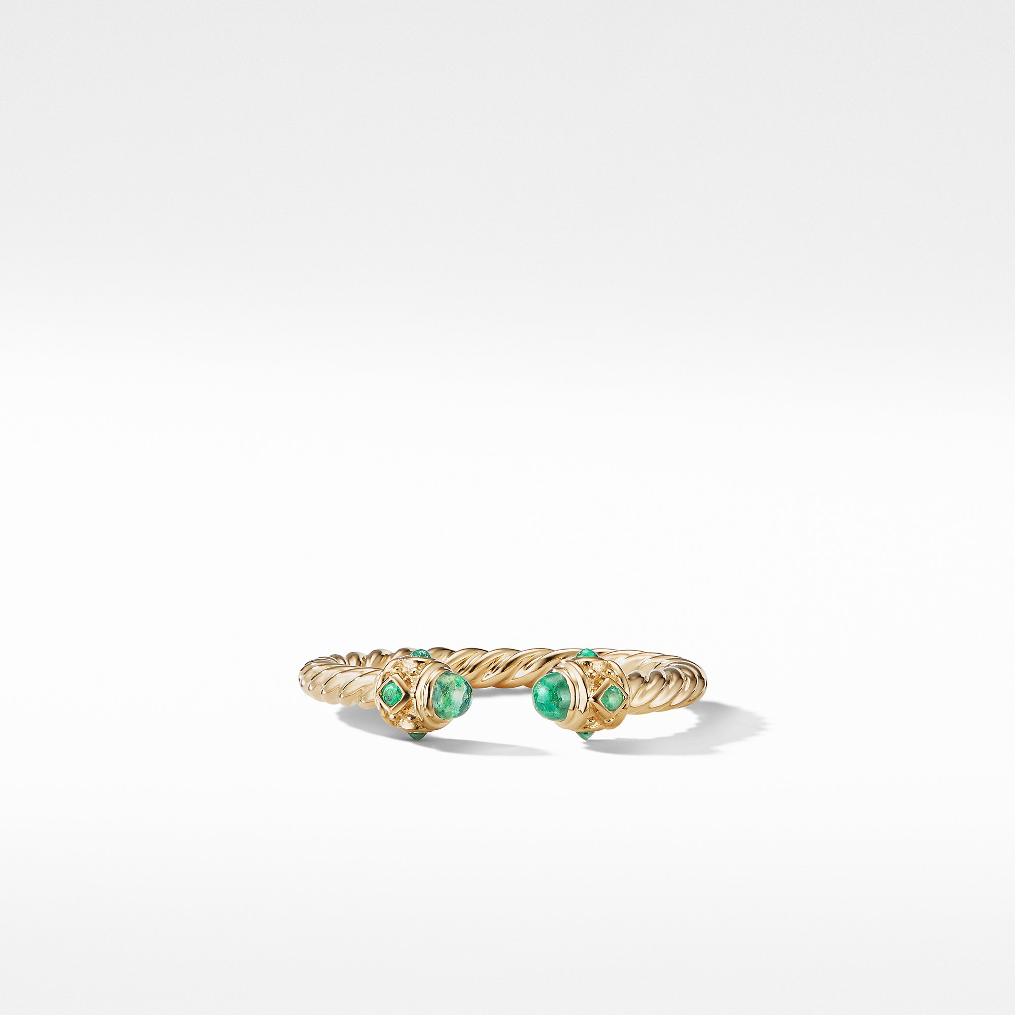 Renaissance Ring in 18K Gold with Emeralds_2