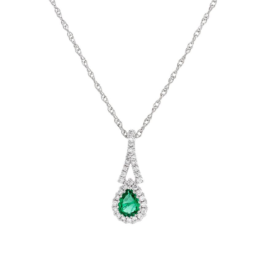 Emerald & Diamond Necklace 0