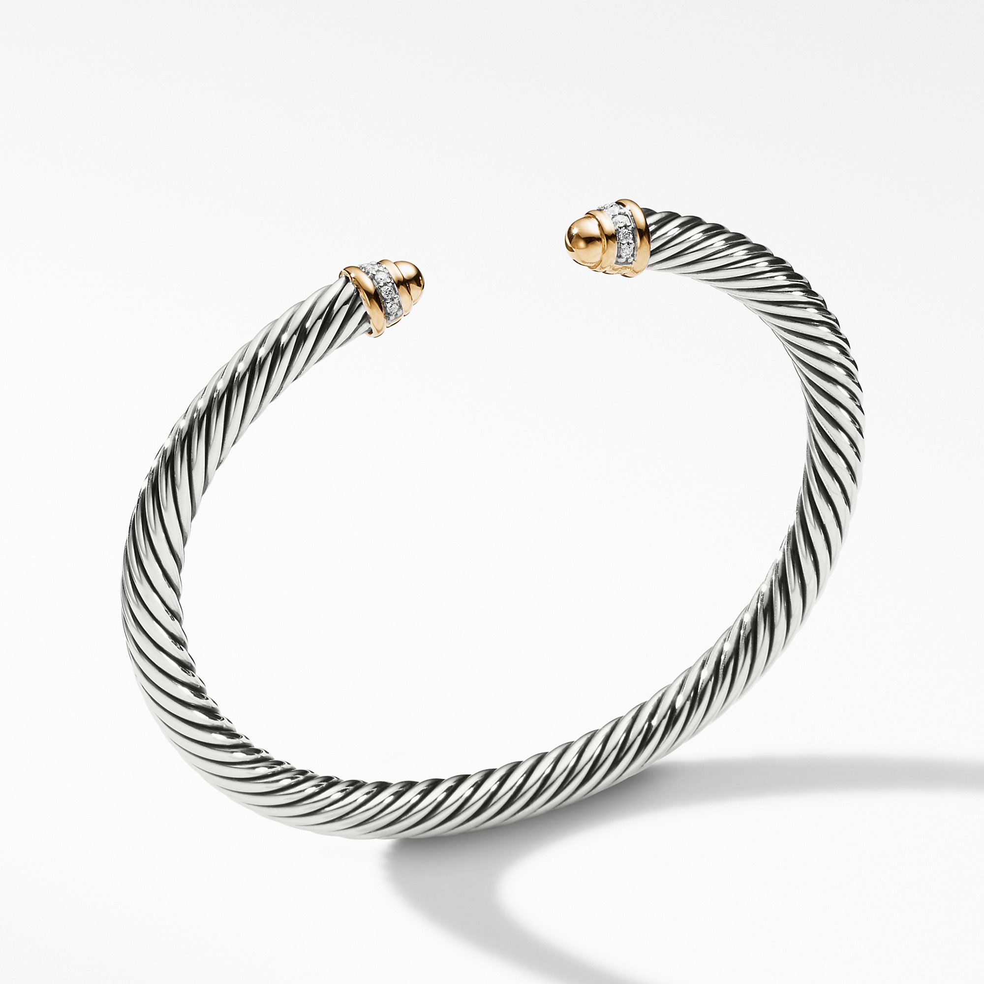 David Yurman Cable Classics Collection Bracelet with Diamonds and 18K Gold 0