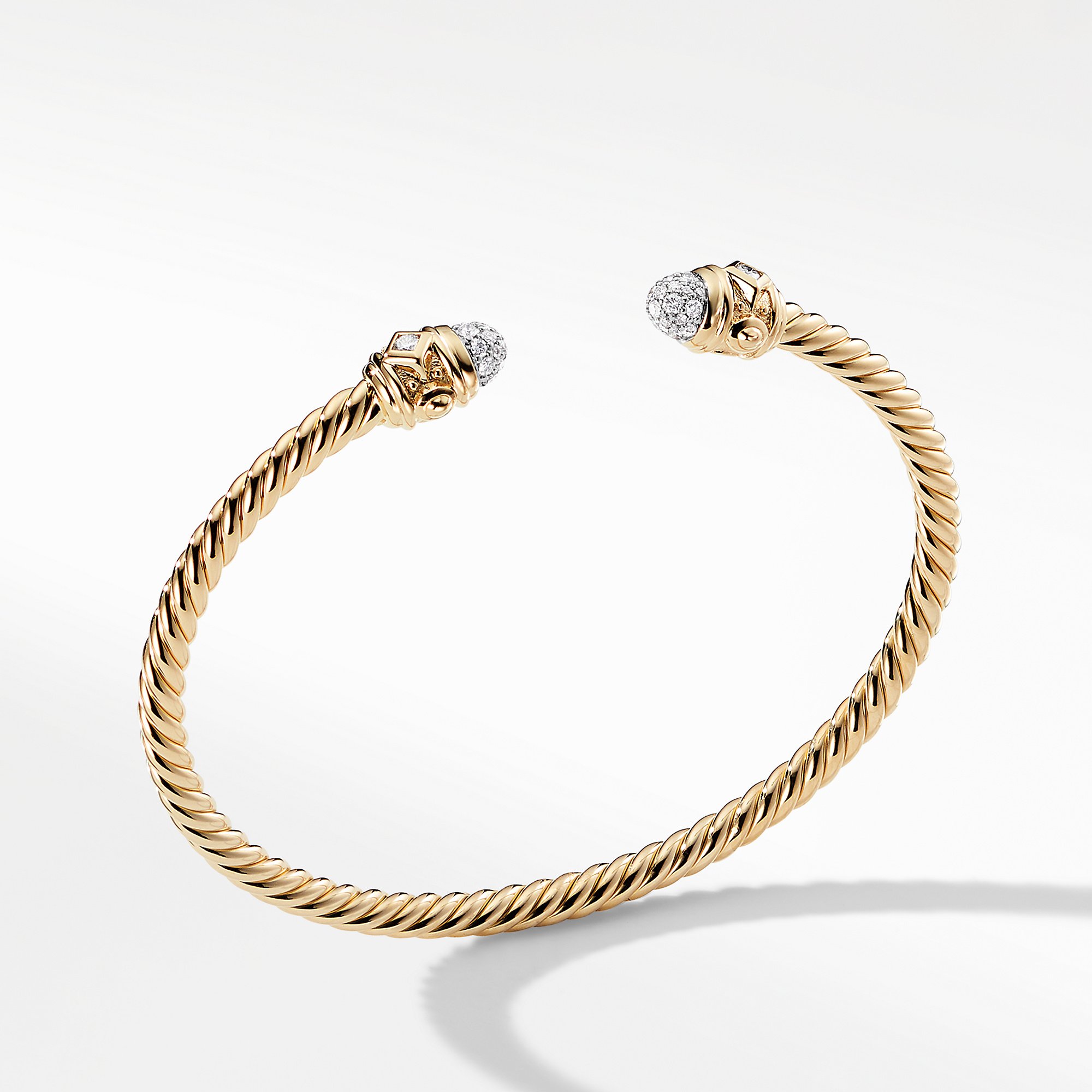 David Yurman Renaissance Bracelet with Diamonds in 18K Gold, 3mm 0
