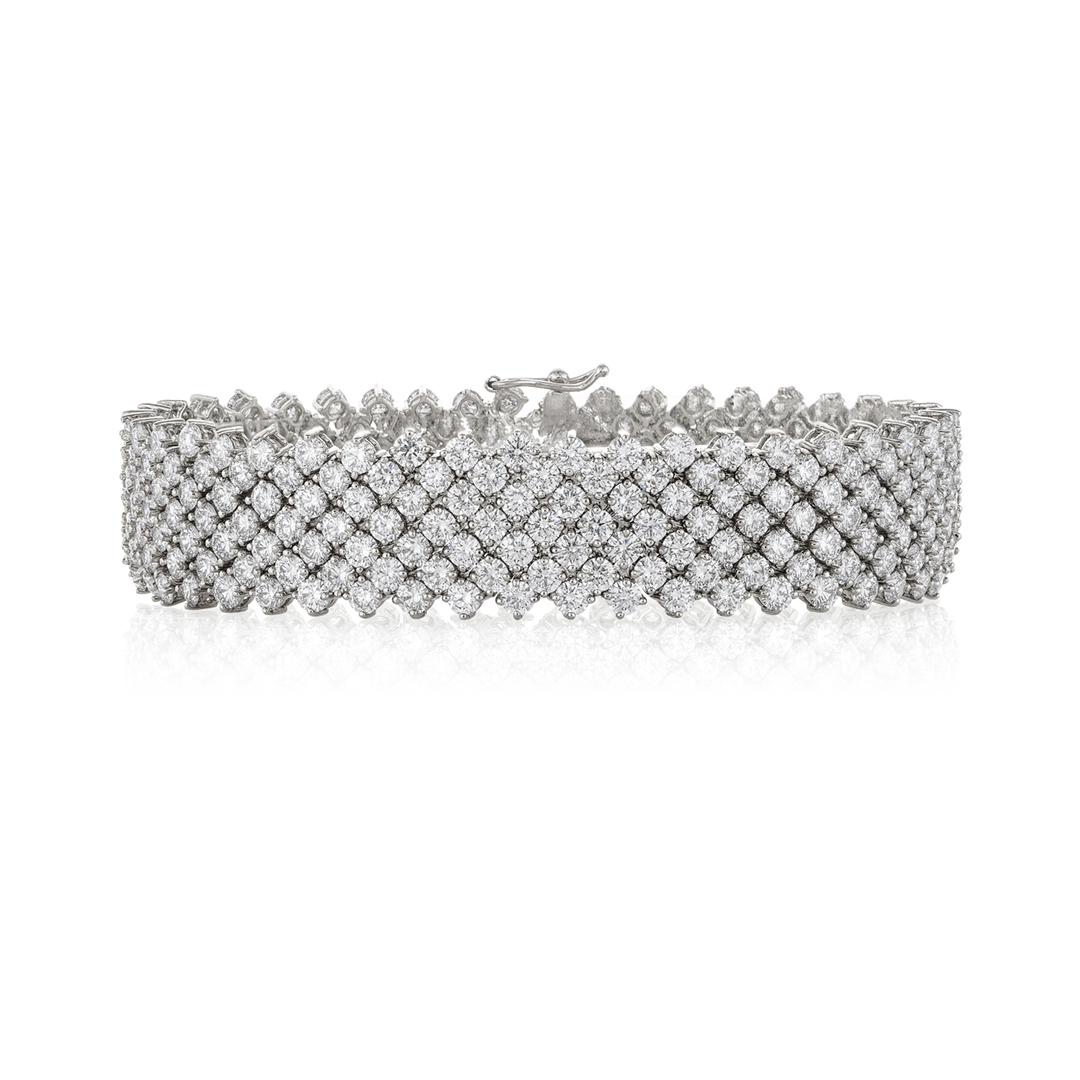 Multirow Diamond Bracelet 0