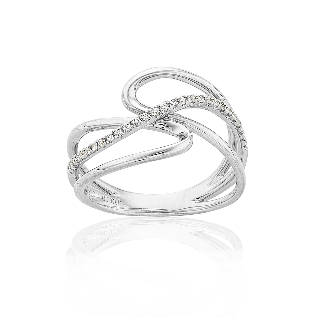 White Gold & Diamond Fashion Ring 1