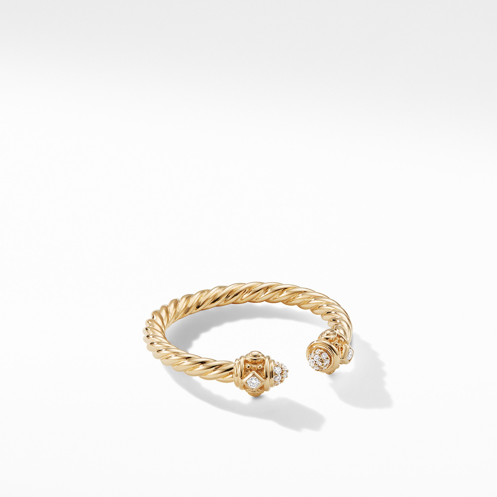 David Yurman Renaissance Ring in 18K Gold with Diamonds, size 7 0