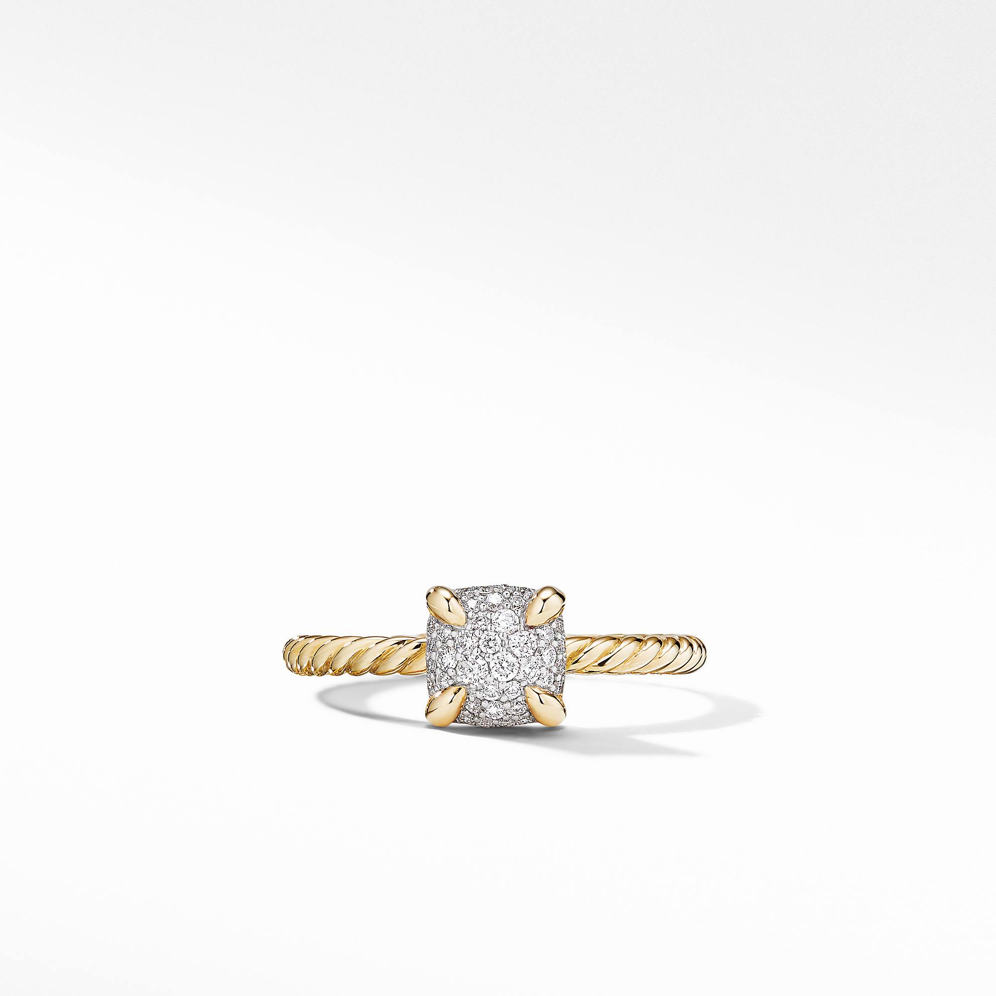Chatelaine&reg; Ring in 18K Yellow Gold with Full Pav? Diamonds_4