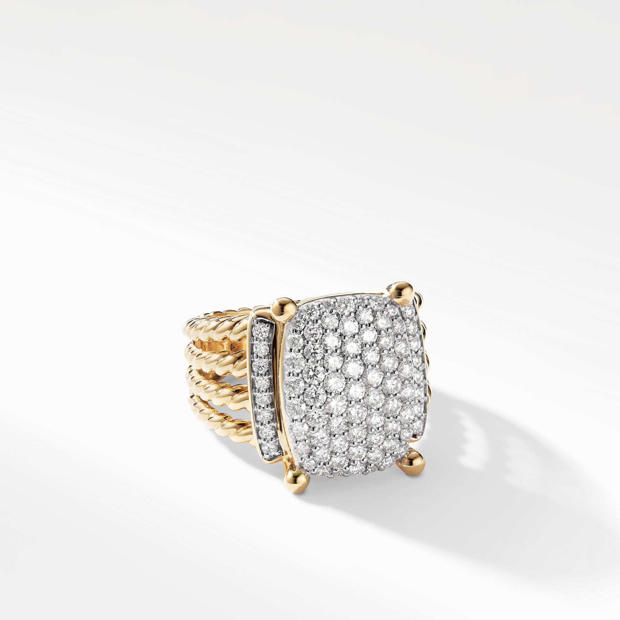 David Yurman Wheaton Ring with Diamonds in Gold 0