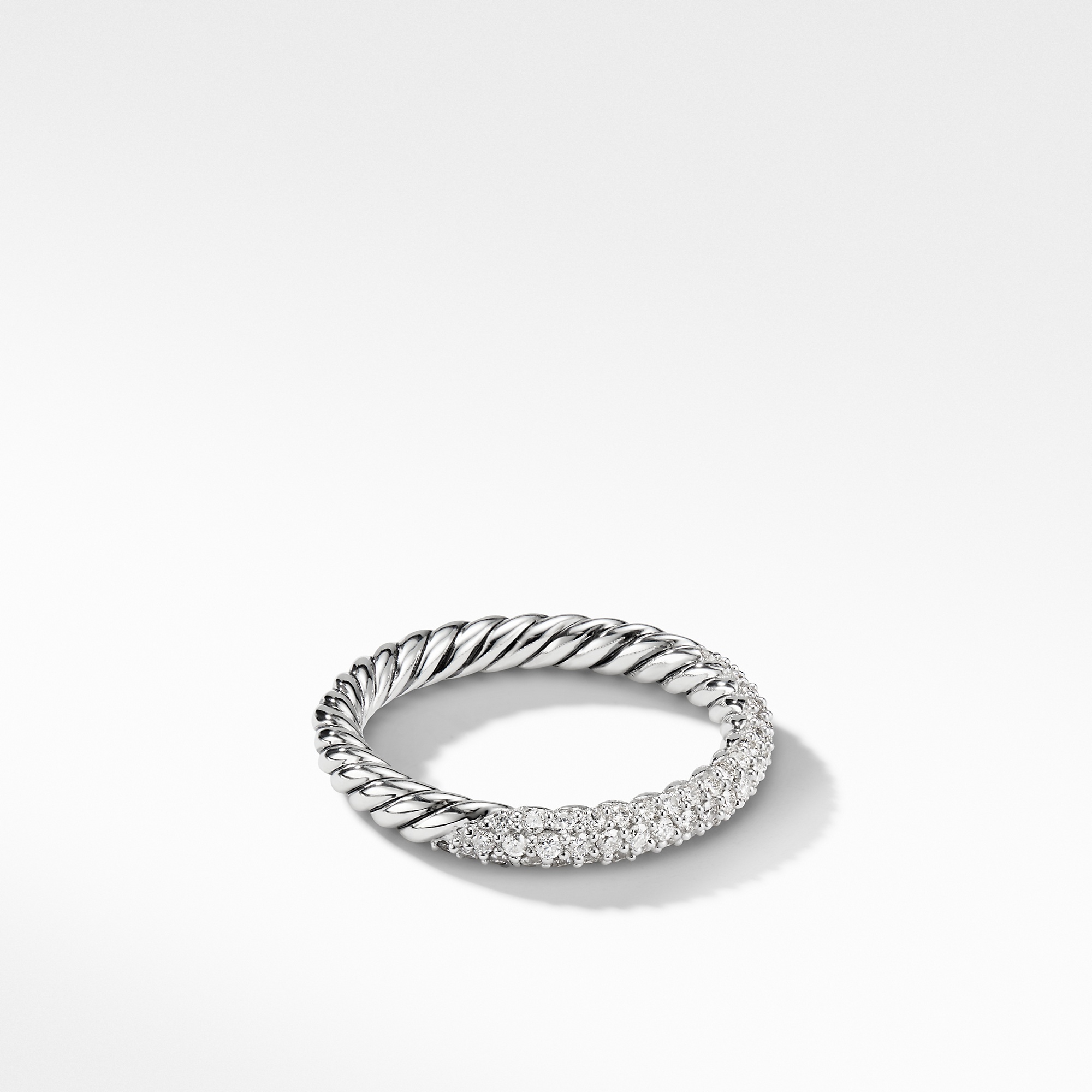 David Yurman Petite Pave Ring with Diamonds, size 6 0