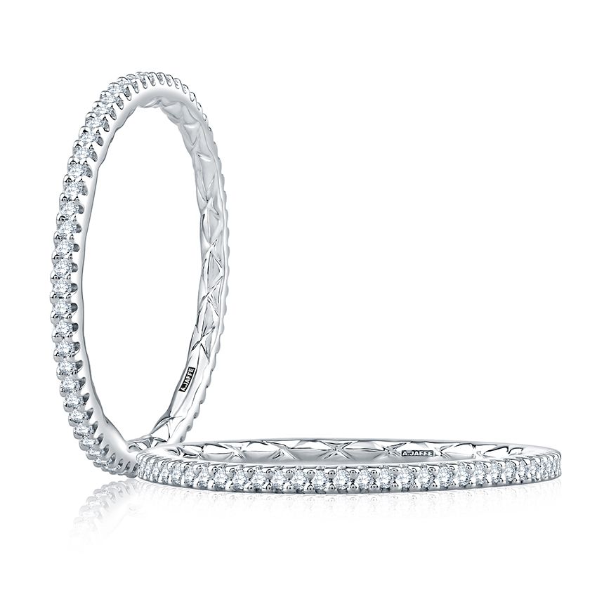 A. Jaffe Delicate Quilted Anniversary Band
