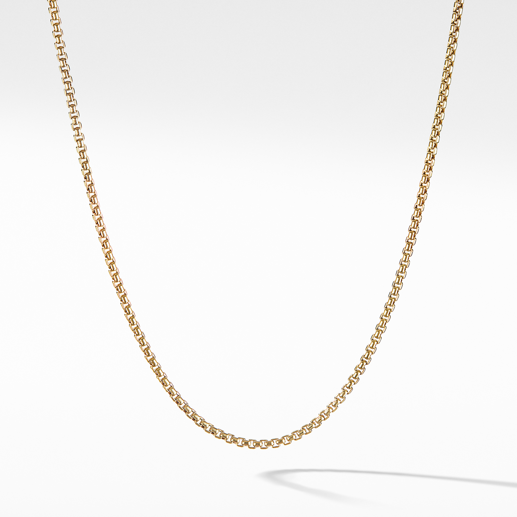 David Yurman Box Chain Necklace in 18K Yellow Gold, 36" 0