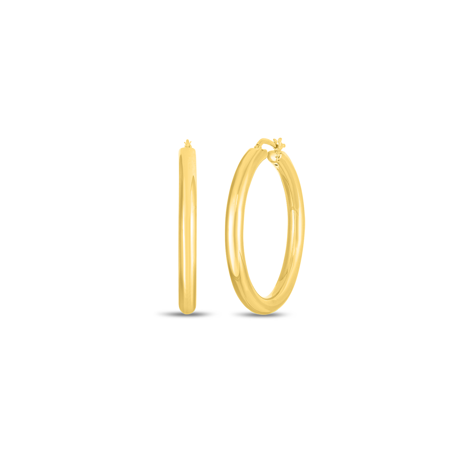 Roberto Coin 18K Yellow Gold Oro Classic Hoop Earrings 0