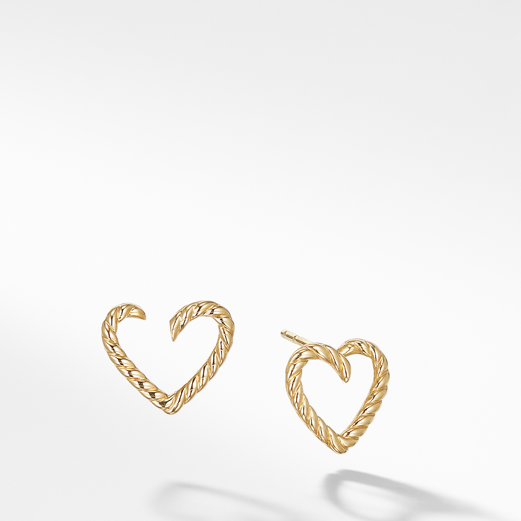 David Yurman Cable Heart Earring in 18K Gold 0