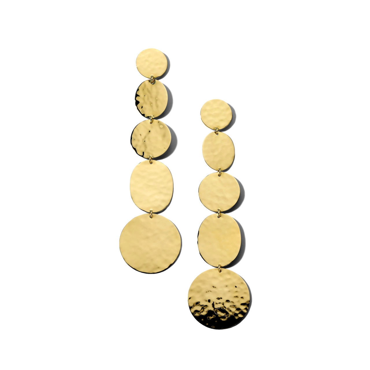Ippolita 18k Classico 5-Tier Linear Crinkle Earrings 0