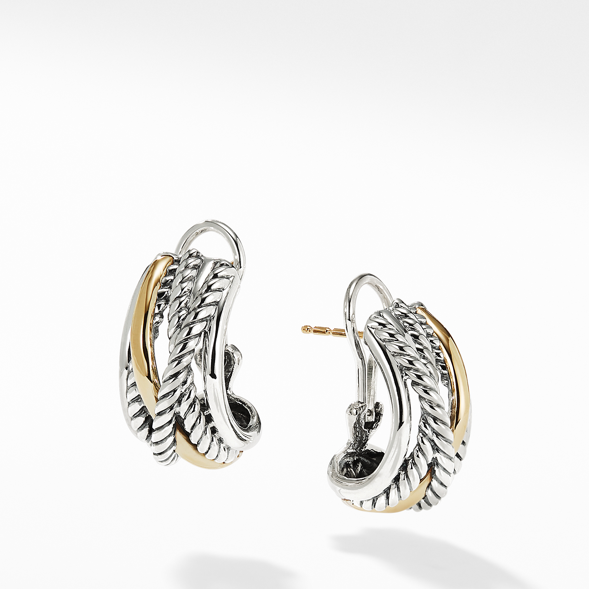 David Yurman Crossover Earrings with Gold 0