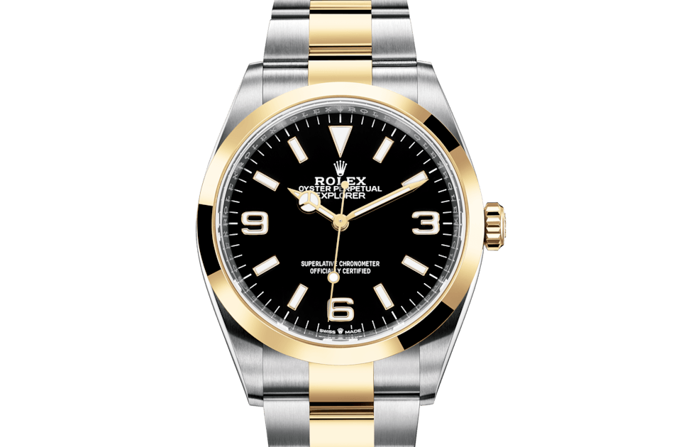 Rolex Explorer, m124273-0001. Available at Lee Michaels Fine Jewelry