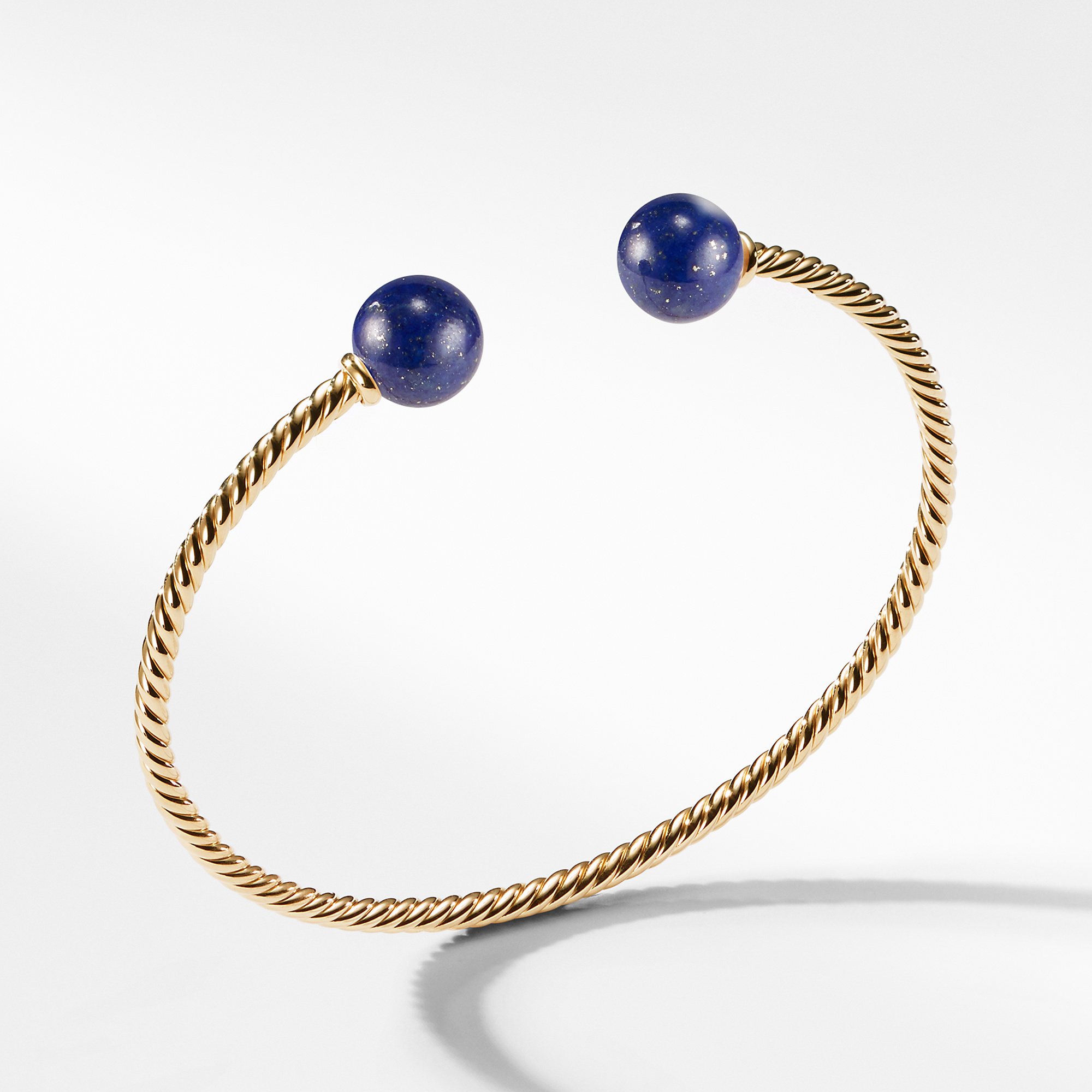David Yurman Bead Bracelet with Lapis Lazuli in 18K Gold 0