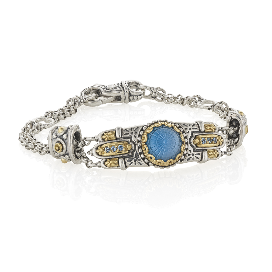 Konstantino Dome Blue Spinel Bracelet 1