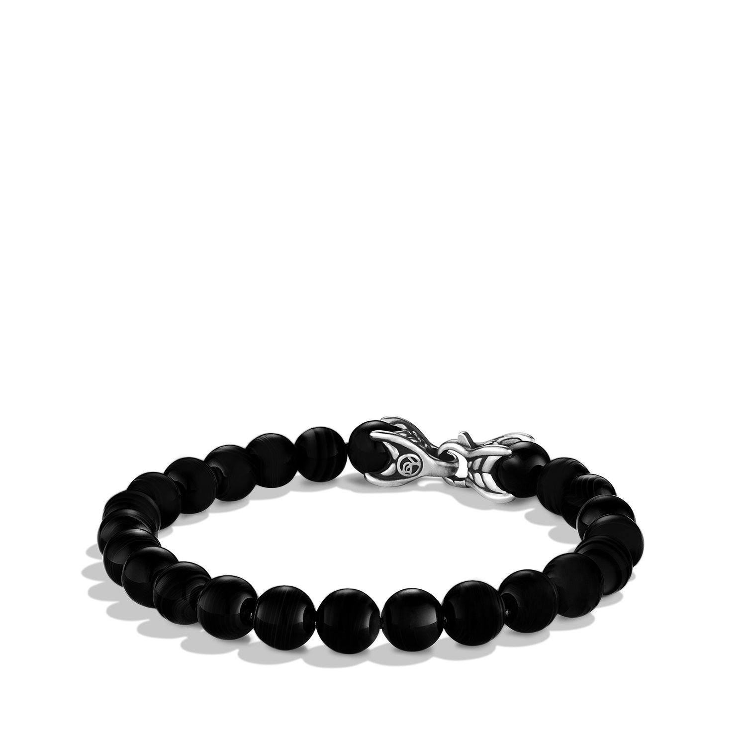 David Yurman 8mm Spiritual Beads Bracelet with Black Onyx, 8" 0