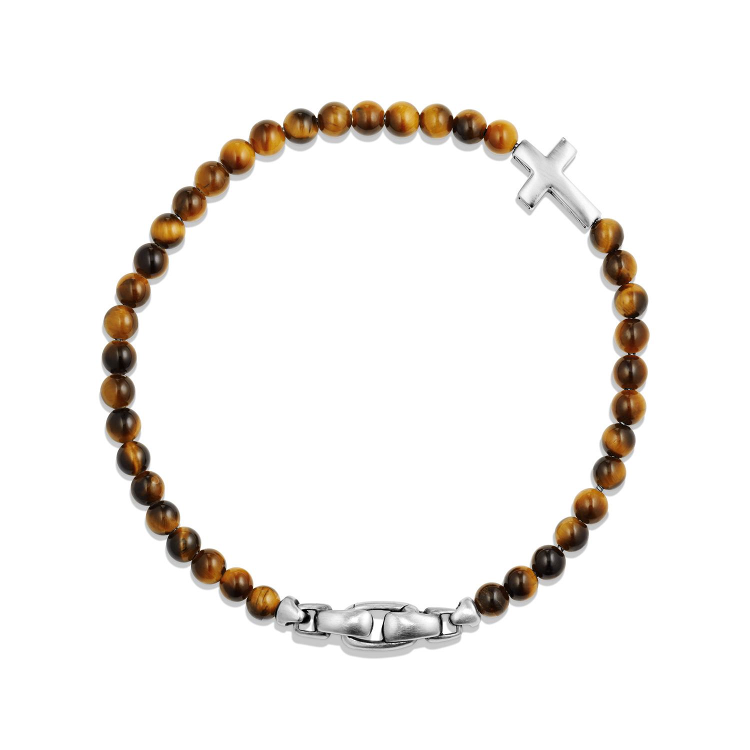 Spiritual Beads Cross Station Bracelet with Tigers Eye_2