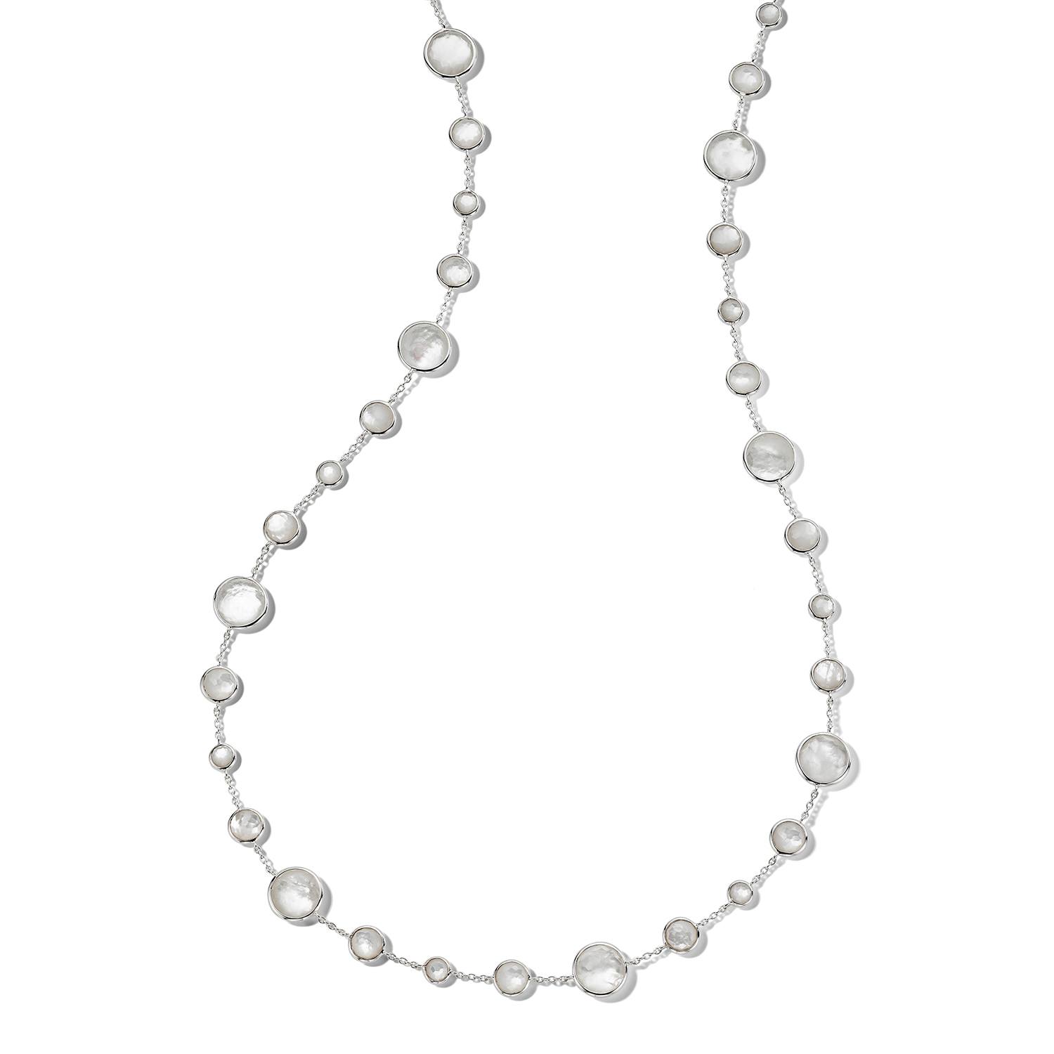 Ippolita Sterling Silver Lollipop Lollitini Mother Of Pearl Station Necklace, 36" 0