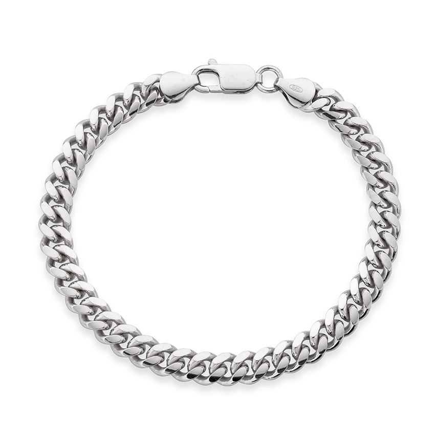 Sterling Silver Curb Link Bracelet 0