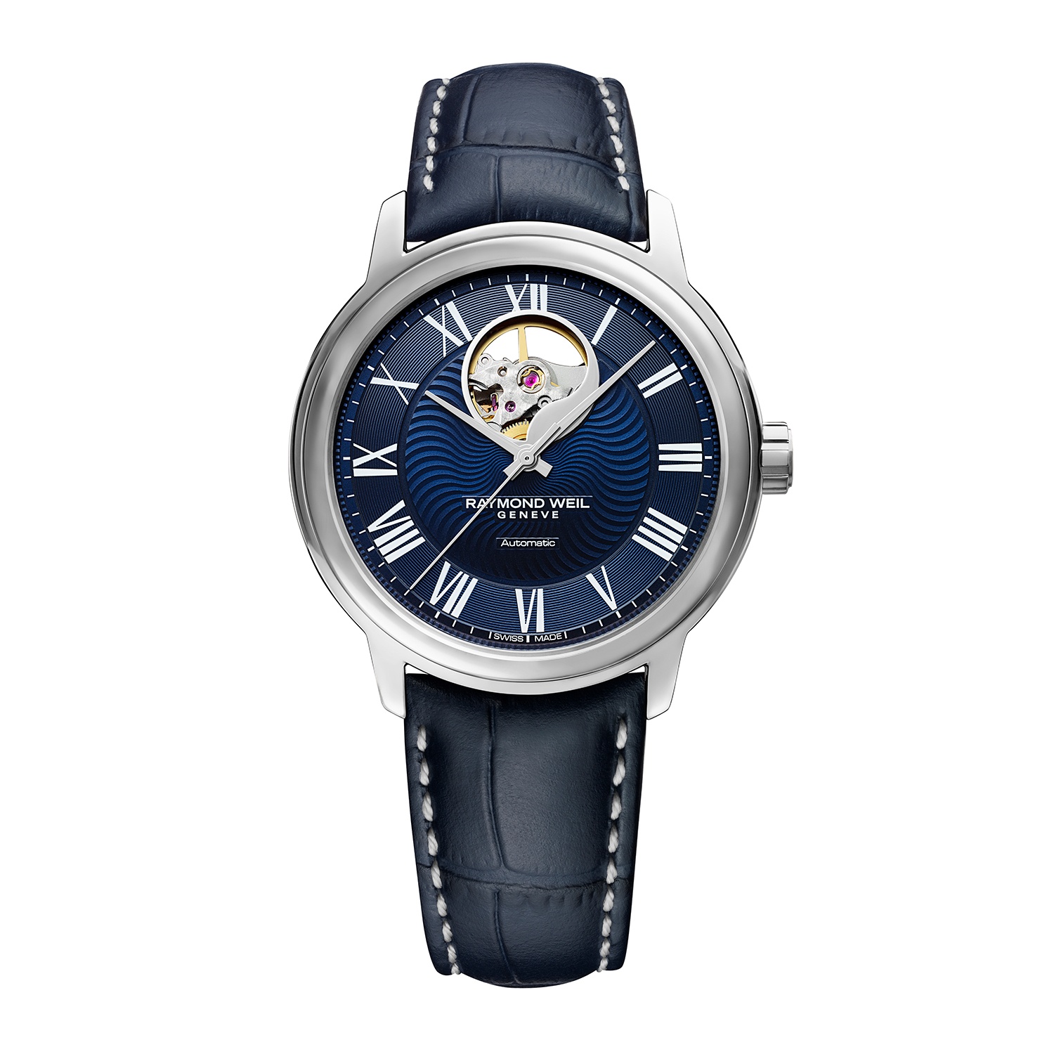 Raymond Weil Maestro Men's Automatic Blue Leather Watch 0