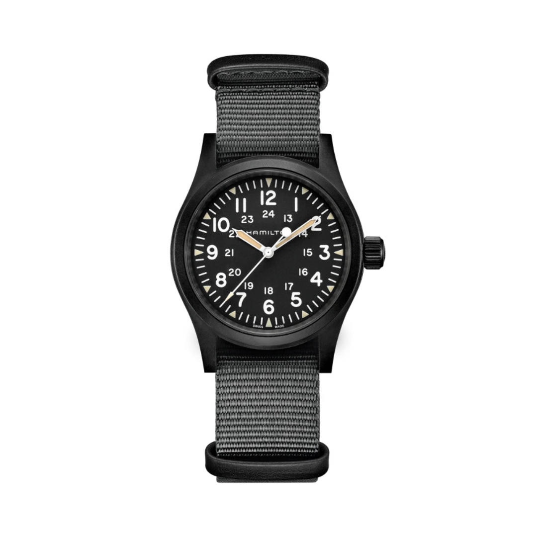 Hamilton Khaki Field Mechanical Watch with Black Dial 3