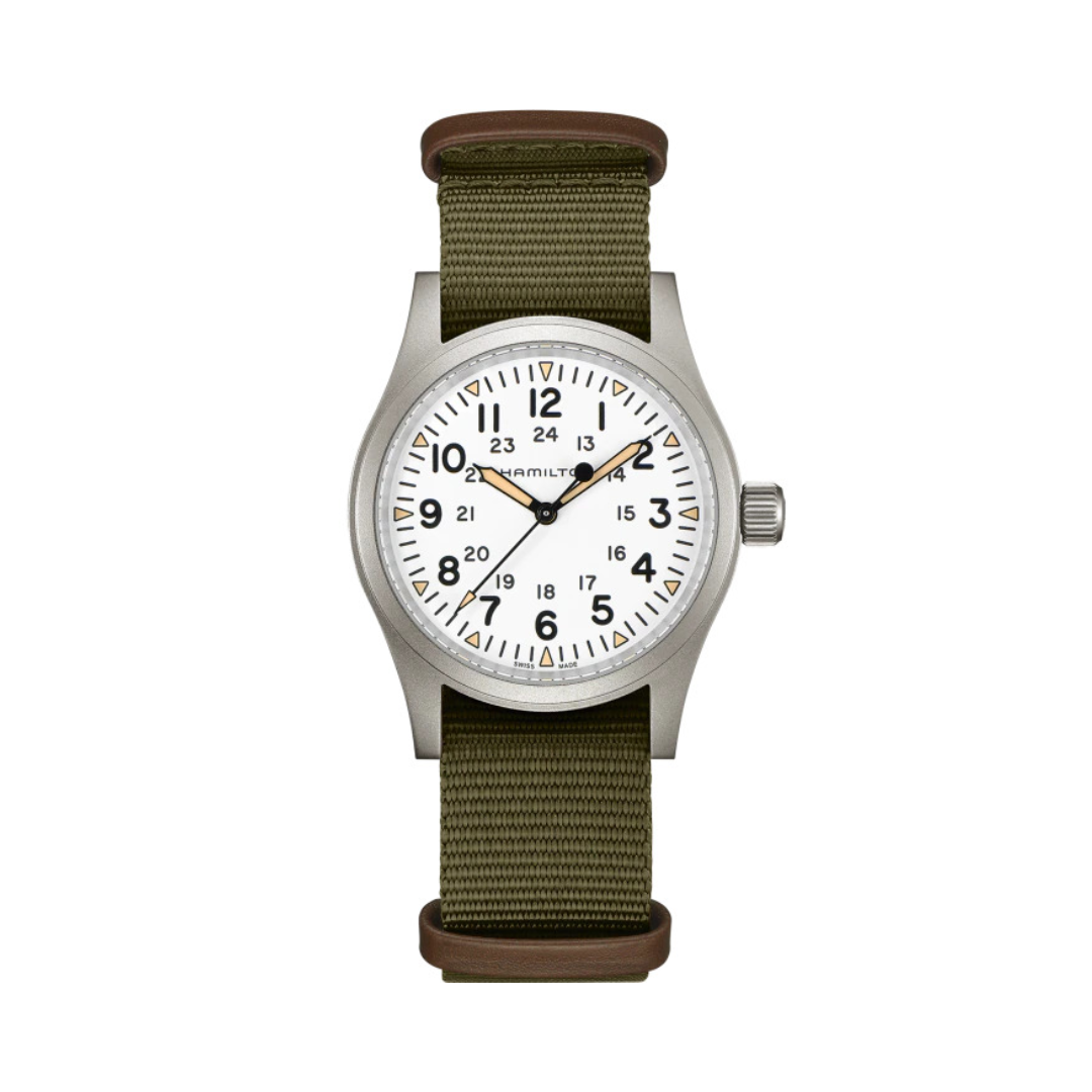 Hamilton Khaki Field Mechanical Watch with Green Strap, 38mm 0