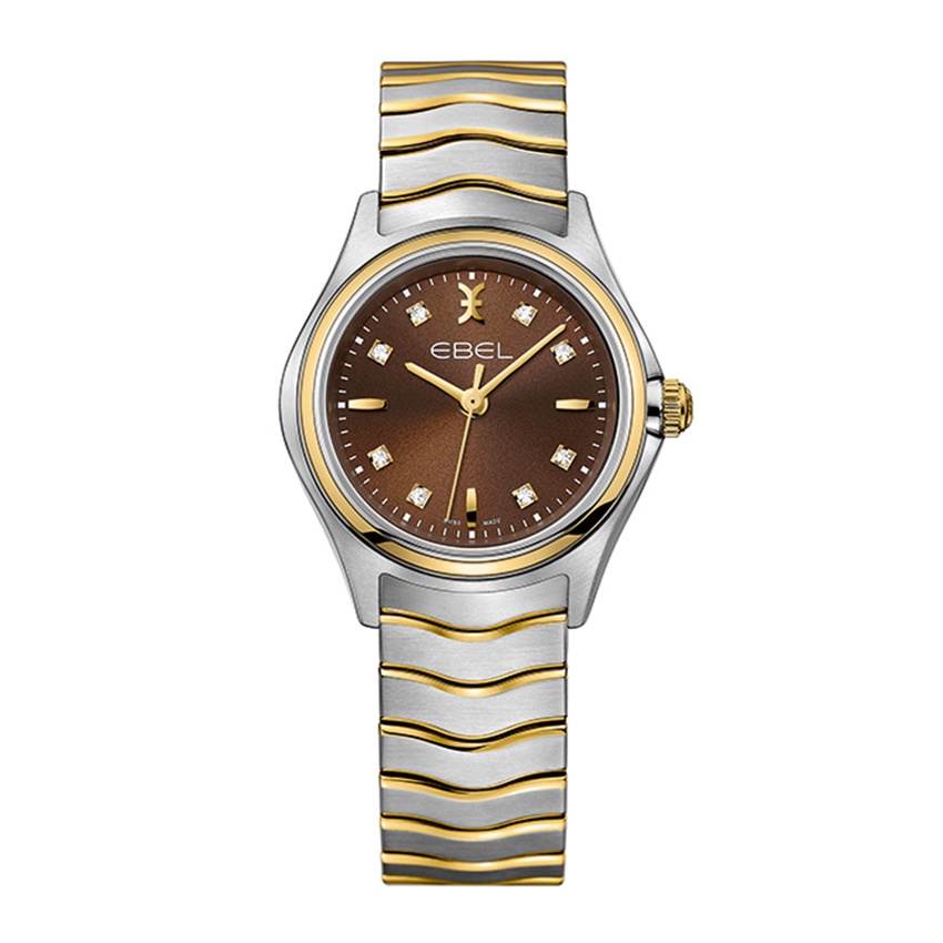 Ebel Wave Ladies Watch with Brown Dial and Diamond Accents 0