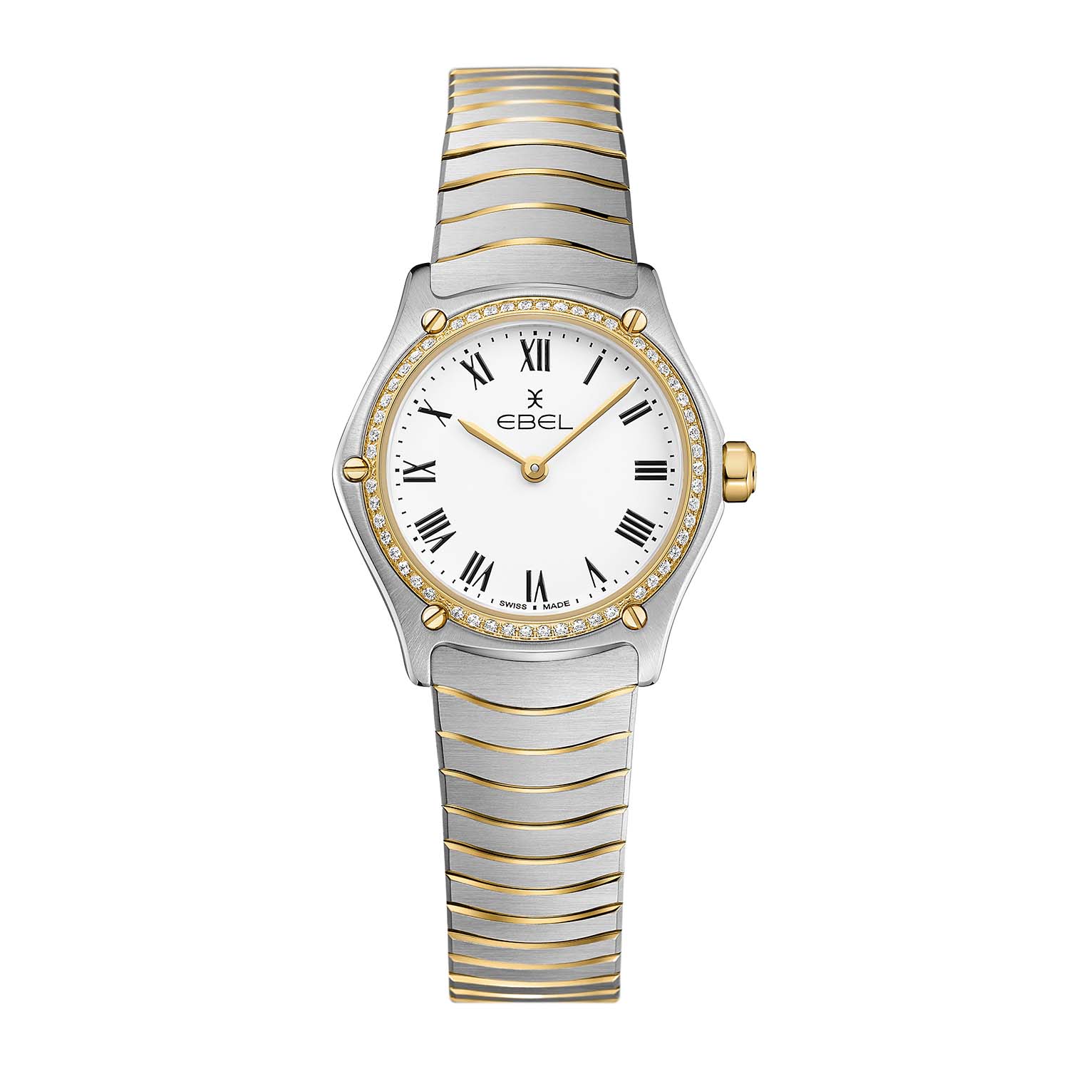 Ebel Sport Classic Ladies Watch with Diamond Case and Yellow Gold 0