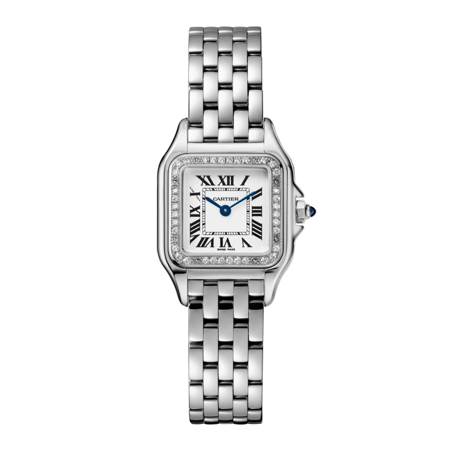 Panthere De Cartier Watch with Diamond Case, Small 0