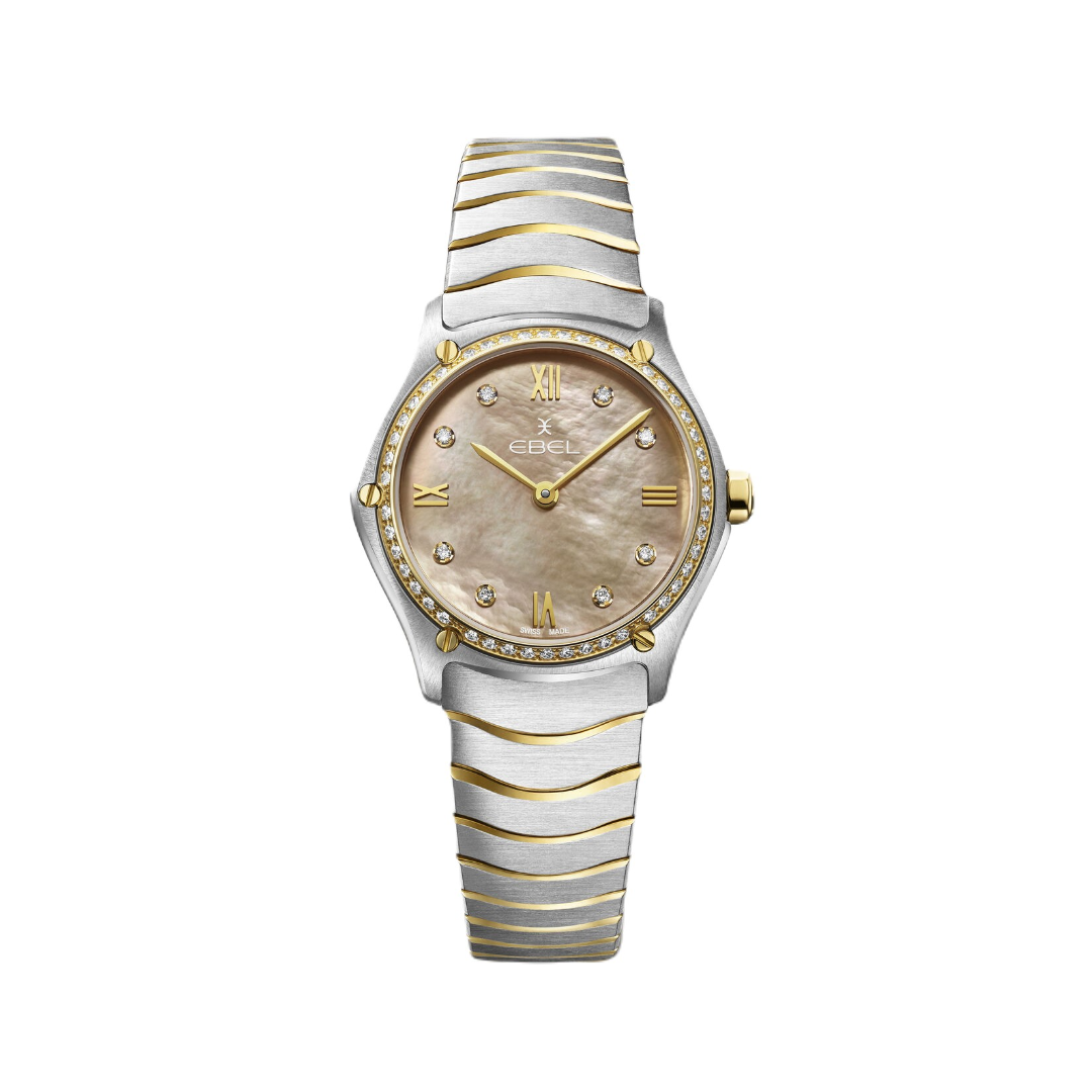 Ebel Sport Classic Ladies Watch with Pastel Praline Mother of Pearl Dial and Diamond Case 2