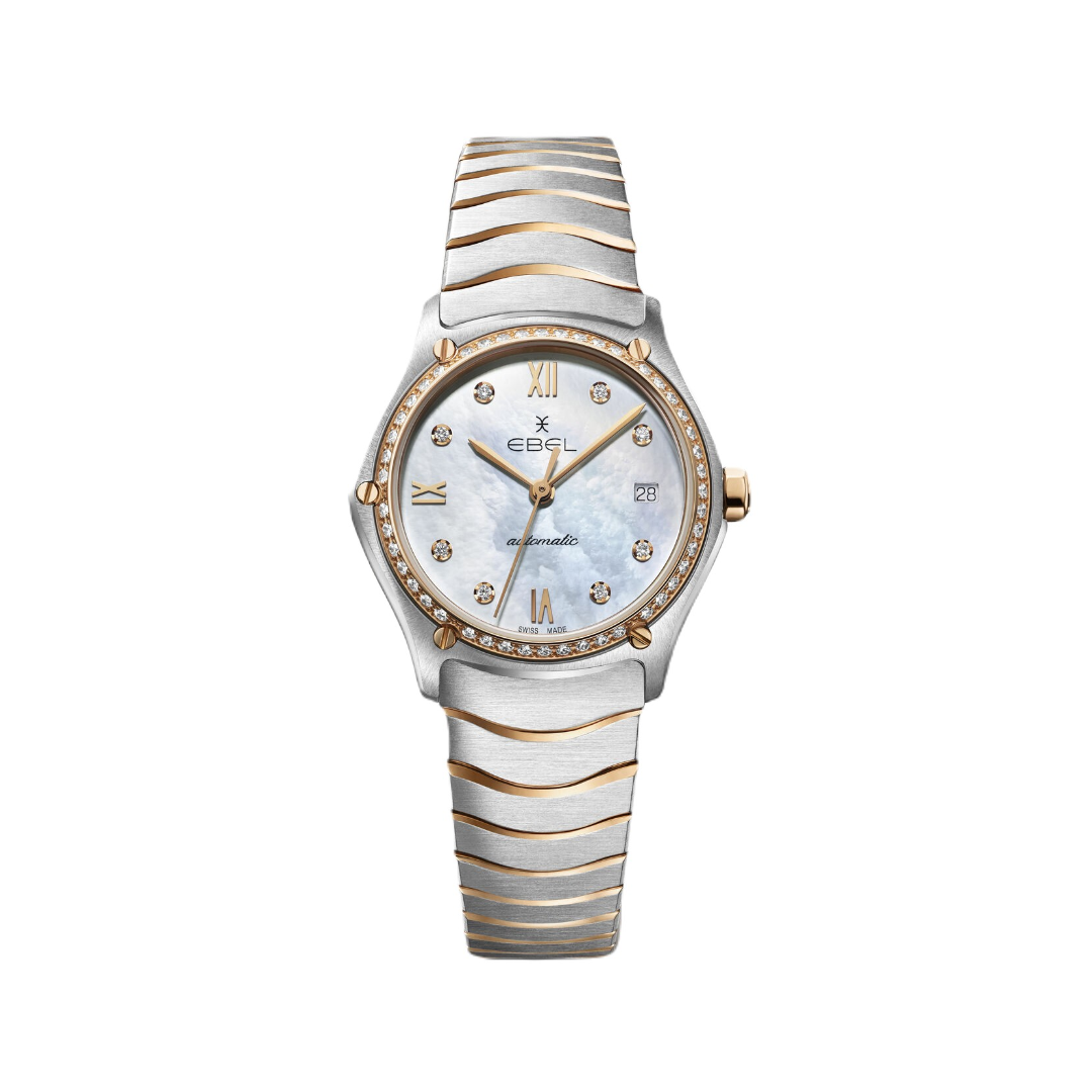 Ebel Sport Classic Ladies Watch in Rose Gold with Diamond Case 2
