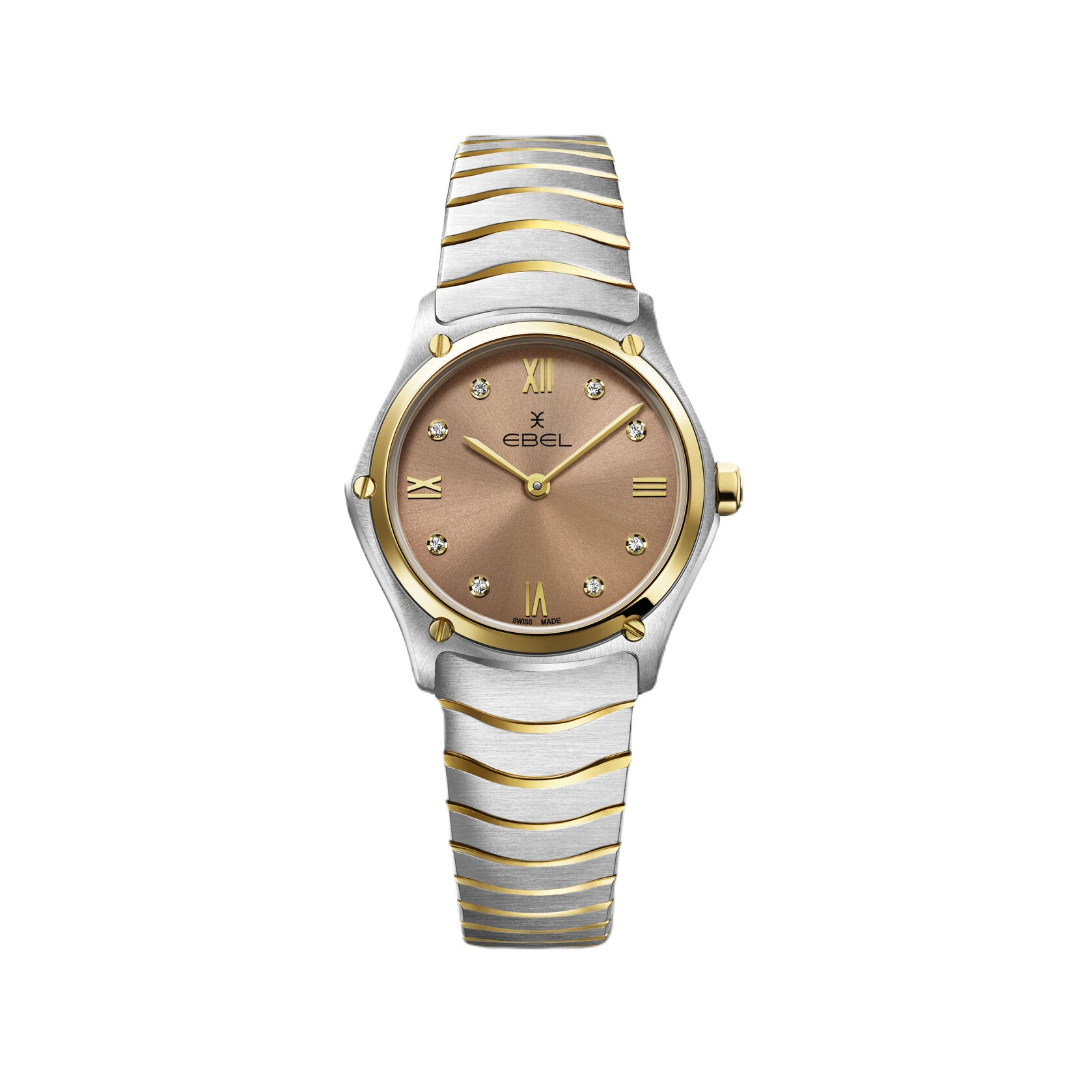 Ebel Sport Classic Ladies Watch with Yellow Gold and Pastel Praline Dial 2