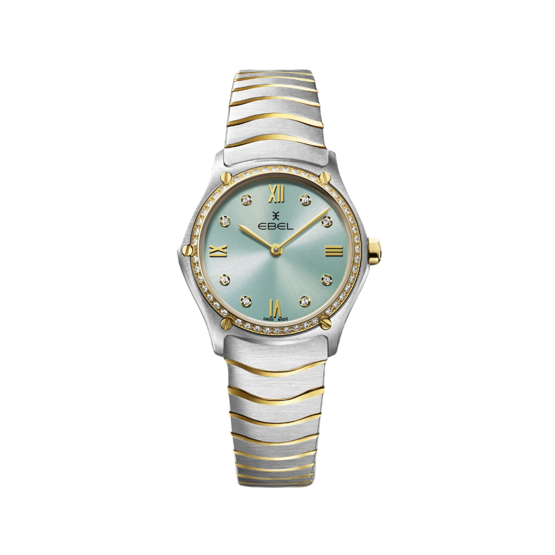 Ebel Sport Classic Ladies Watch with Mint Blue Dial and Diamond Case 2