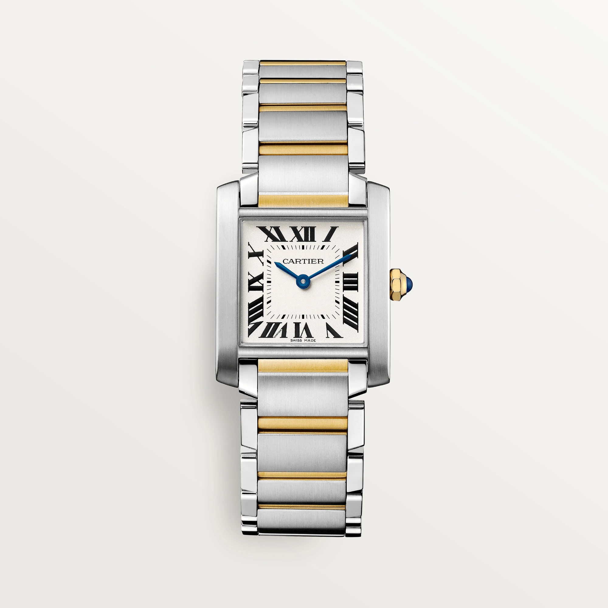 Cartier Tank Francaise Watch, Steel and Yellow Gold, medium
