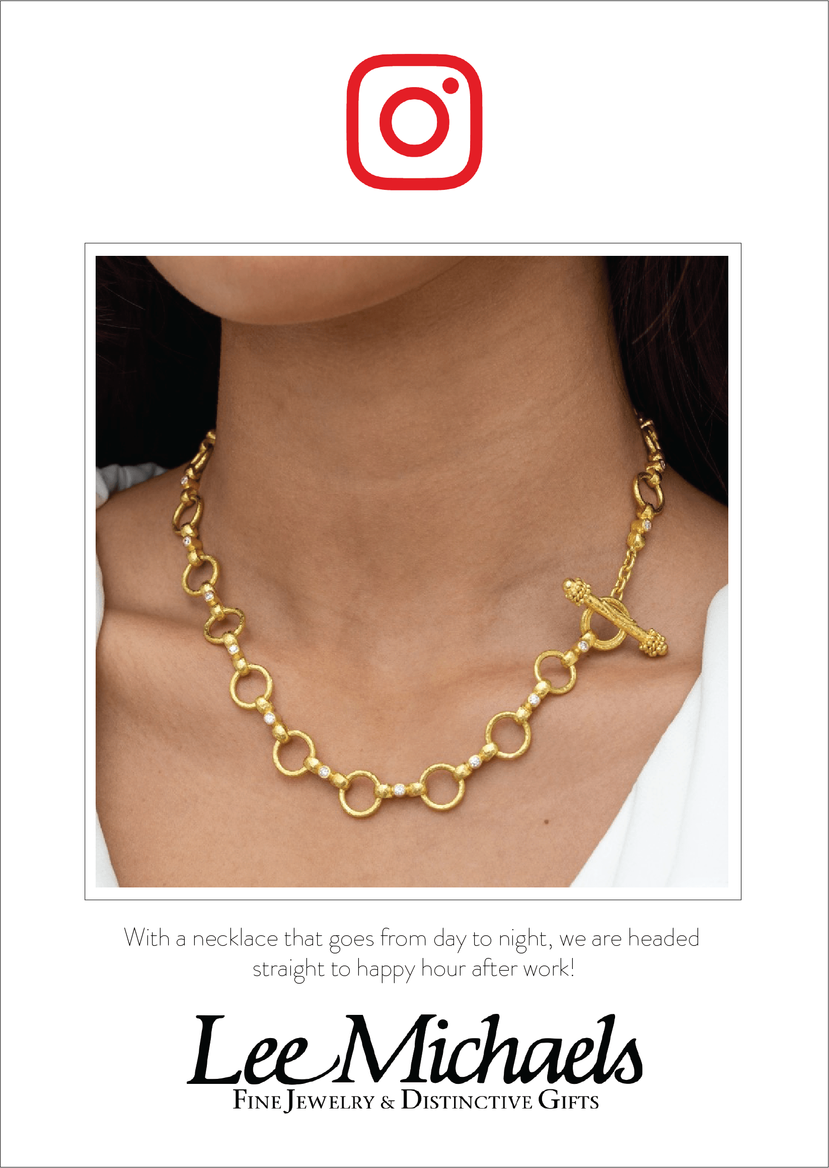 Elizabeth Locke Yellow Gold Celtic Chain Necklace