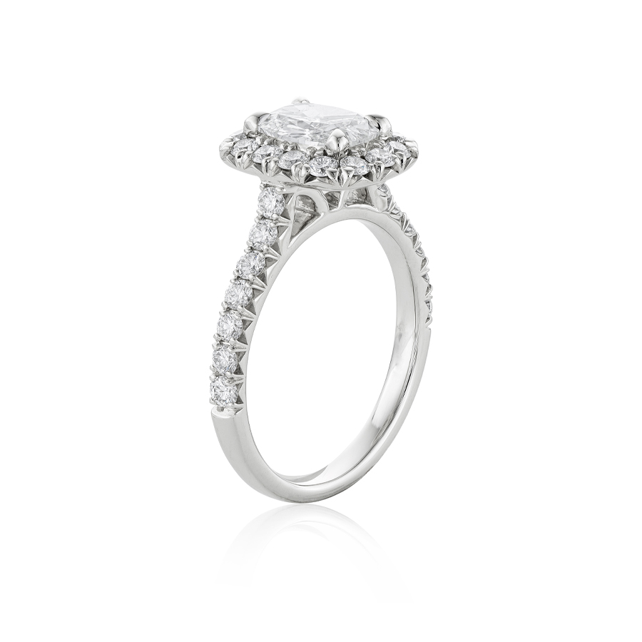 .97 CTW Cushion Cut Diamond Engagement Ring 0