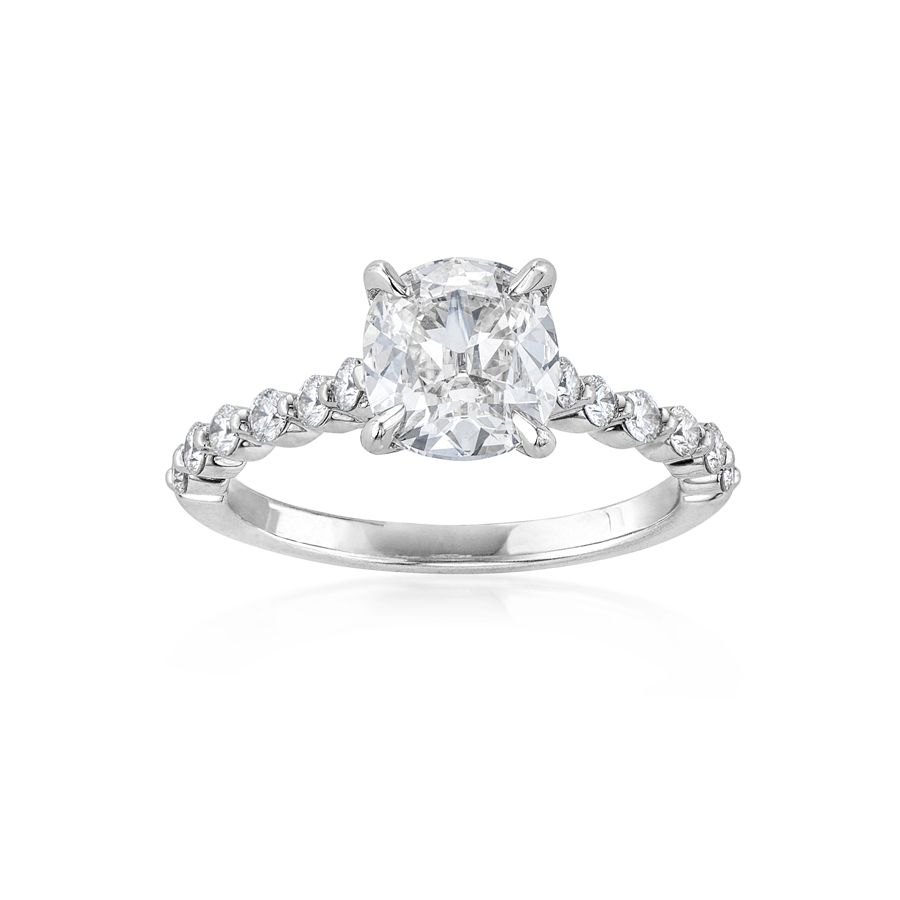1.66 CT Cushion Diamond Engagement Ring 0