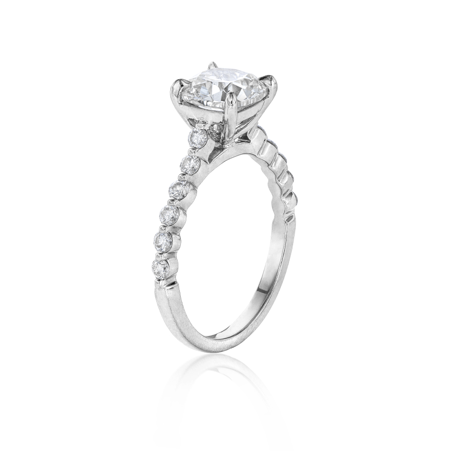 1.66 CT Cushion Diamond Engagement Ring 1