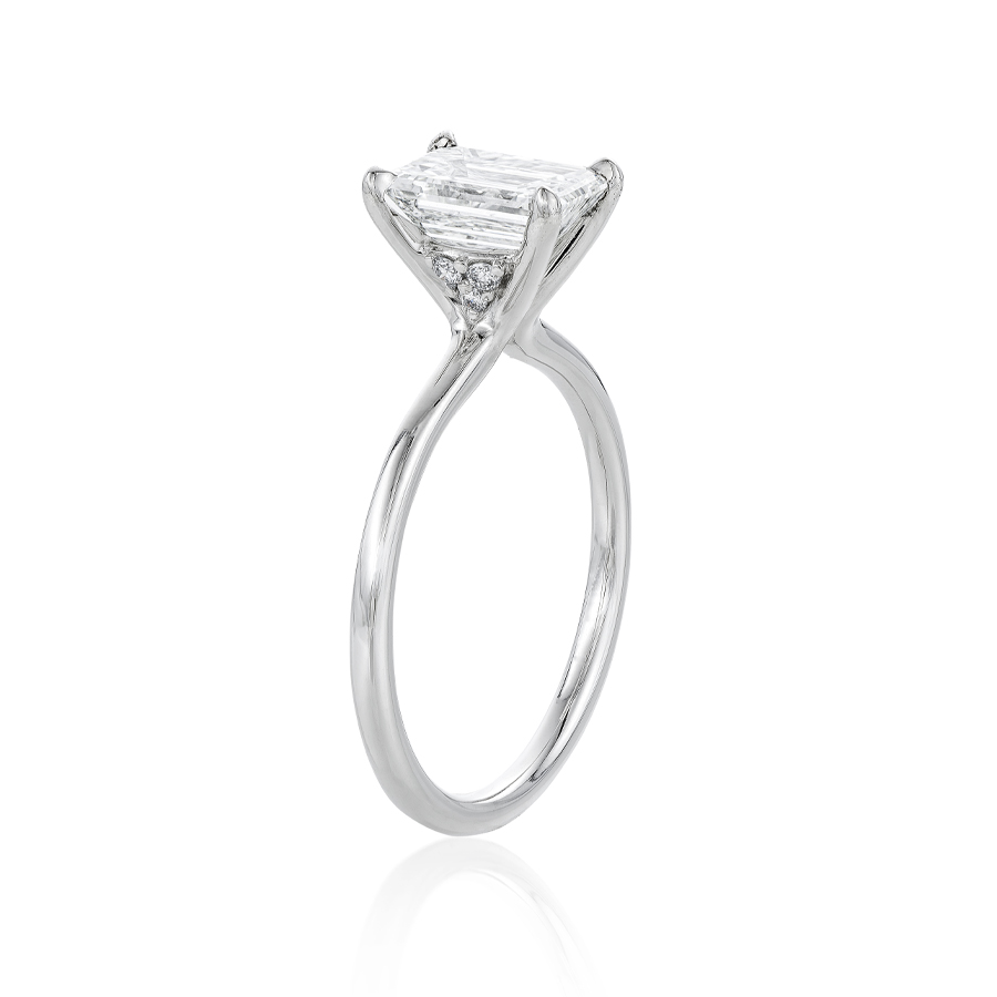1.51 CT Emerald Cut Diamond Engagement Ring 1