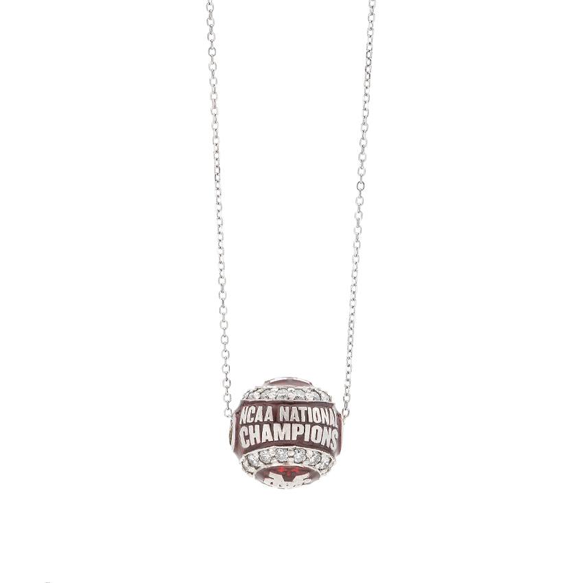 Msu National Champions Diamond Baseball Necklace 1