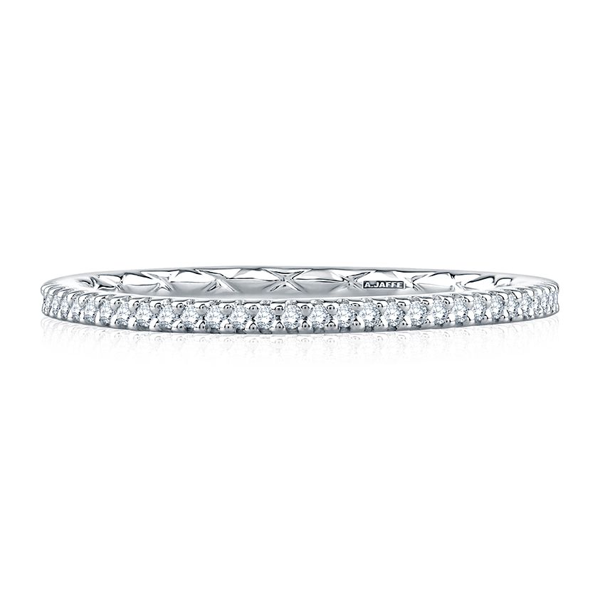 A. Jaffe Delicate Quilted Anniversary Band
