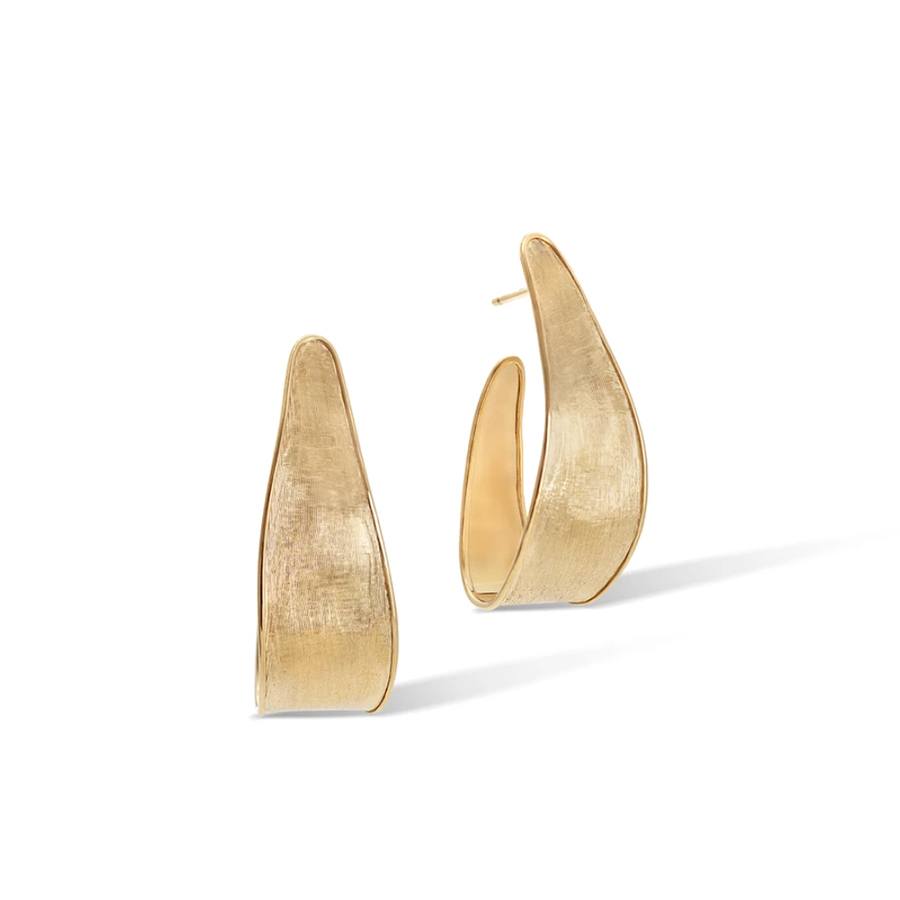 Marco Bicego Lunaria Collection 18K Lunaria Yellow Gold Medium Hoop Earrings 0