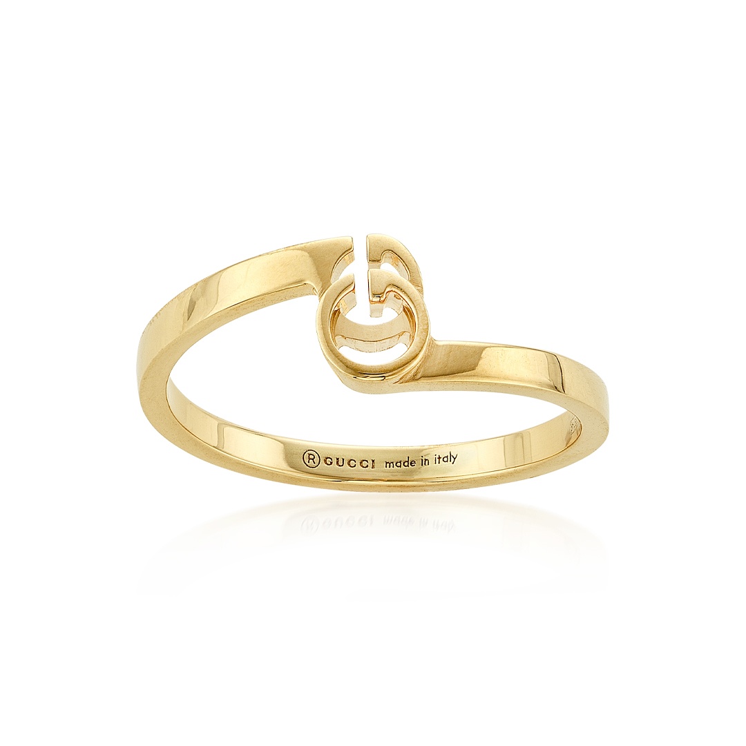 Gucci GG Stack Thin Ring in Yellow Gold 0