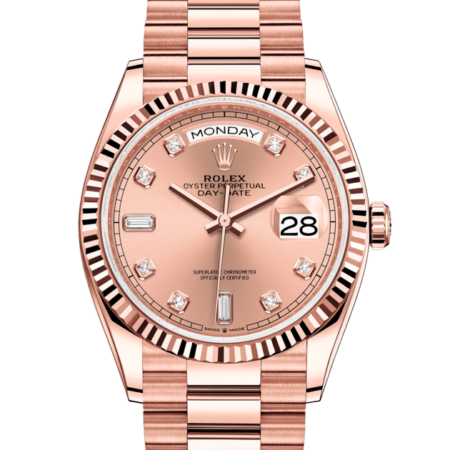 Rolex Day-Date, m128235-0009. Available at Lee Michaels Fine Jewelry