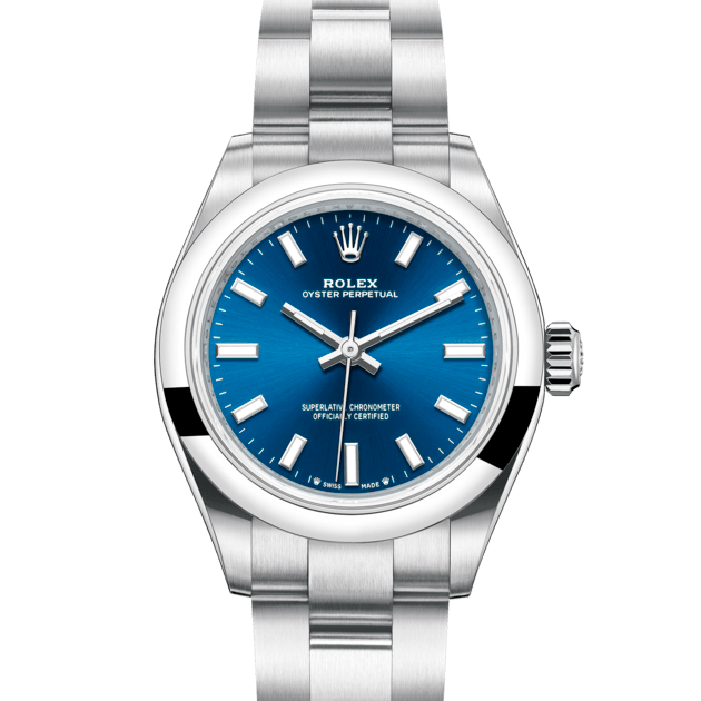 Rolex Oyster Perpetual 28, m276200-0003. Available at Lee Michaels Fine Jewelry