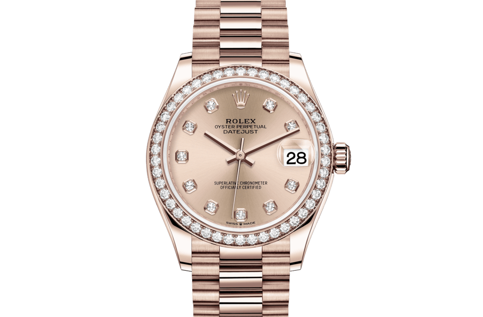 Rolex Datejust 31, m278285rbr-0025. Available at Lee Michaels Fine Jewelry