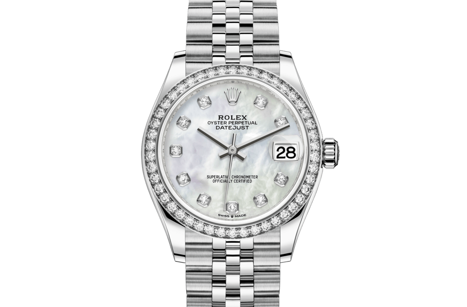 Rolex Datejust 31, m278384rbr-0008. Available at Lee Michaels Fine Jewelry