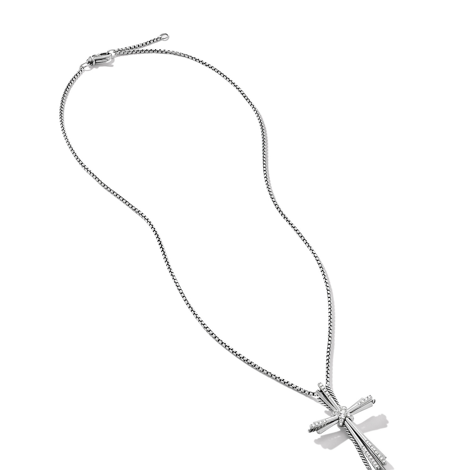 David YurmanAngelika Cross Necklace with Pave Diamonds 1