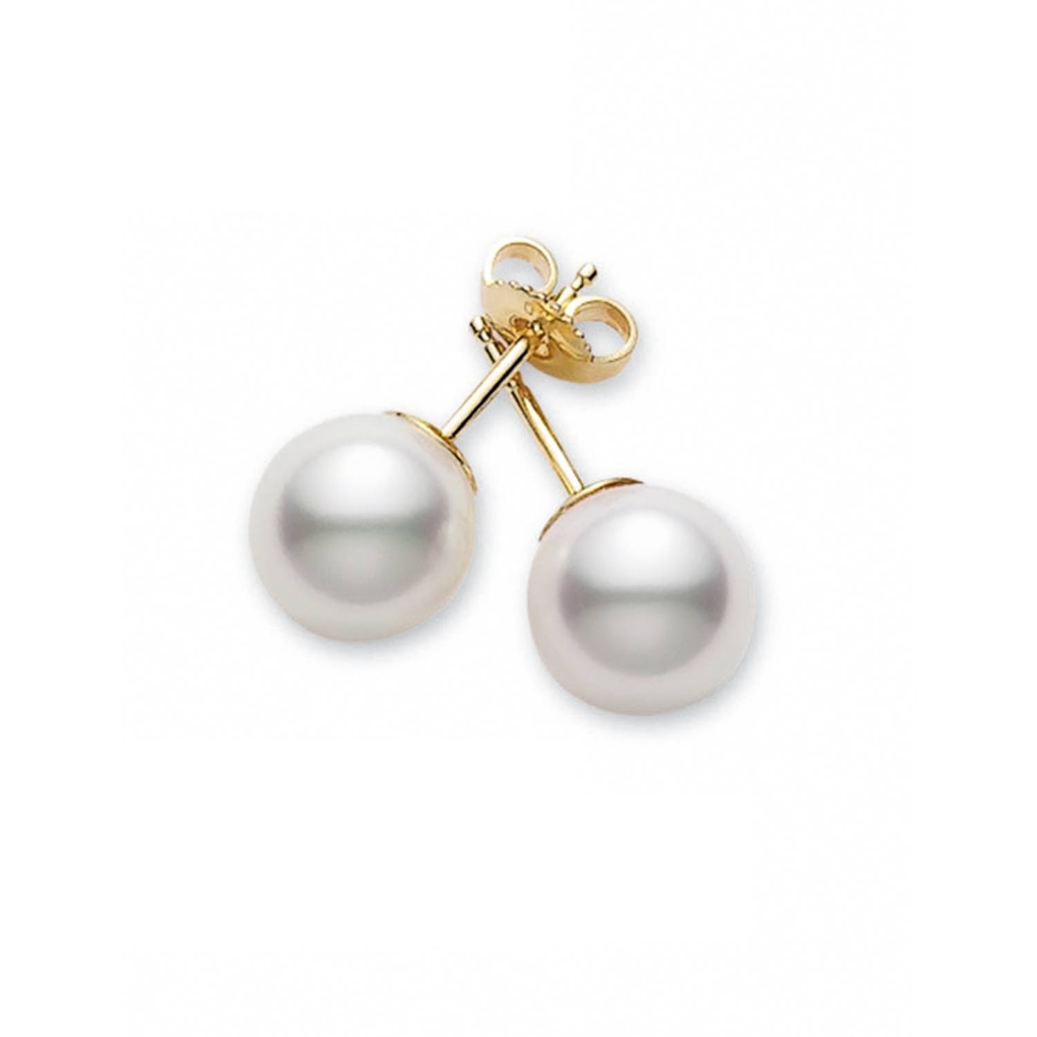 Mikimoto 6-6.5Mm White Pearl Stud Earrings 0
