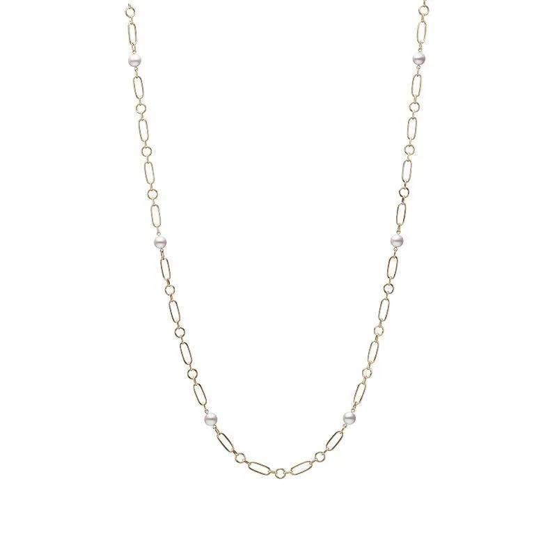 Mikimoto M Code 6.5mm "A+" Akoya Cultured Pearl Link Station Necklace, 24" 0